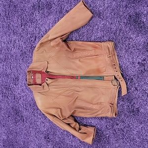 Vintage Hunt Club Leather Belt Jacket